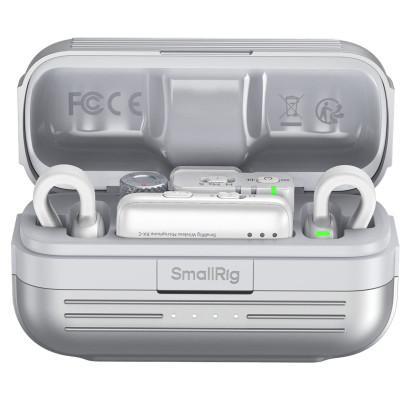 Avatar Shop|SmallRig 5716 S70 Microfon Wireless, Compatibilitate Multi-Dispozitiv, Alb, USB-C si 3.5mm, 48kHz/24-bit|SmallRig