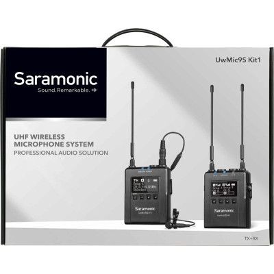 Avatar Shop|Saramonic UwMic9S Kit 1, Sistem Microfon Wireless UHF, Receptor RX9S, Transmitator TX9S, Microfon Lavaliera DK3A|Saramonic
