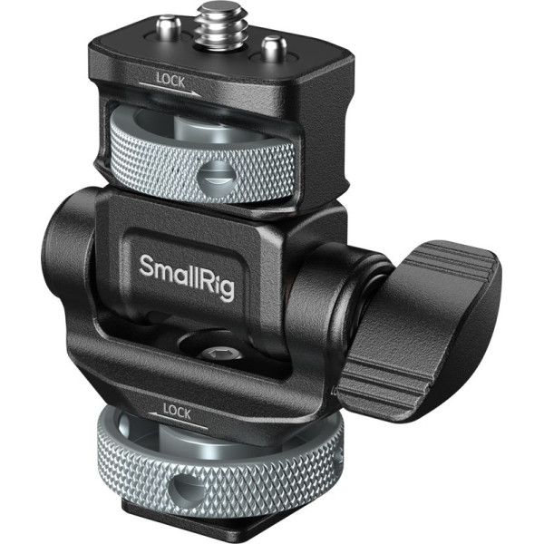SmallRig 6313 Suport Monitor, Montura Cold Shoe, Inclinare 180°, Rotire 360°, Filetare 1/4"-20