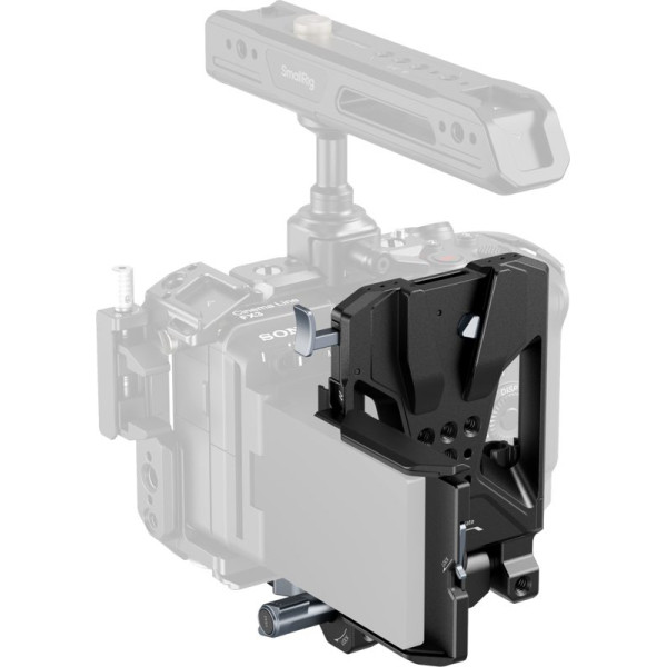 SmallRig 5315 V-Mount Battery Mount Plate Kit Pro, Placa Baterie V-Mount, Eliberare Rapida Arca-Swiss, Suport Protectie LCD