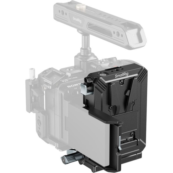 SmallRig 5227 Kit Placa Baterie V-Mount, Eliberare Rapida Arca-Swiss, Protectie Ecran LCD, Port USB-C 65W, Rotire 180°