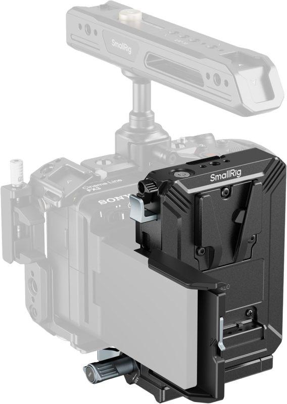 SmallRig 5227 Kit Placa Baterie V-Mount, Eliberare Rapida Arca-Swiss, Protectie Ecran LCD, Port USB-C 65W, Rotire 180°