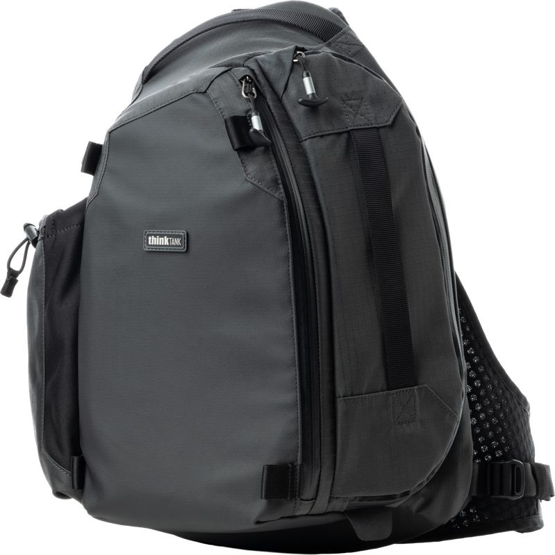 Think Tank MindShift PhotoCross Sling V2 14L, Geanta Foto Sling, Capacitate 14L, Negru, Acces Lateral, Husa de Ploaie Inclusa