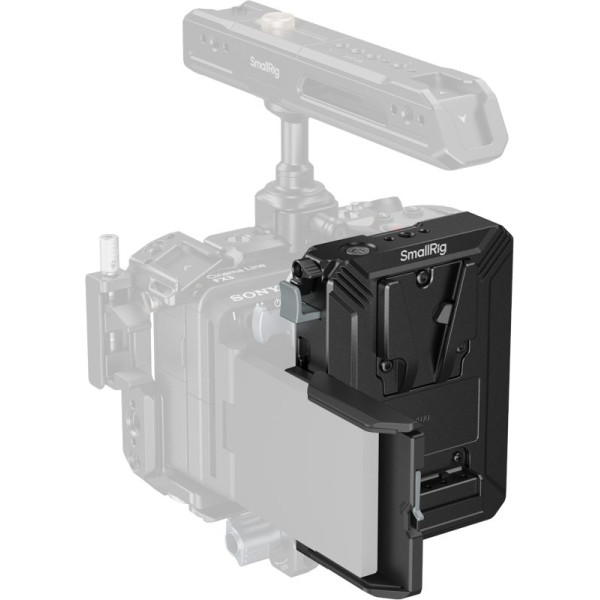 SmallRig 5228 V-Mount Battery Mount Plate, D-Tap si USB-C, Protectie LCD, Montare Rapida