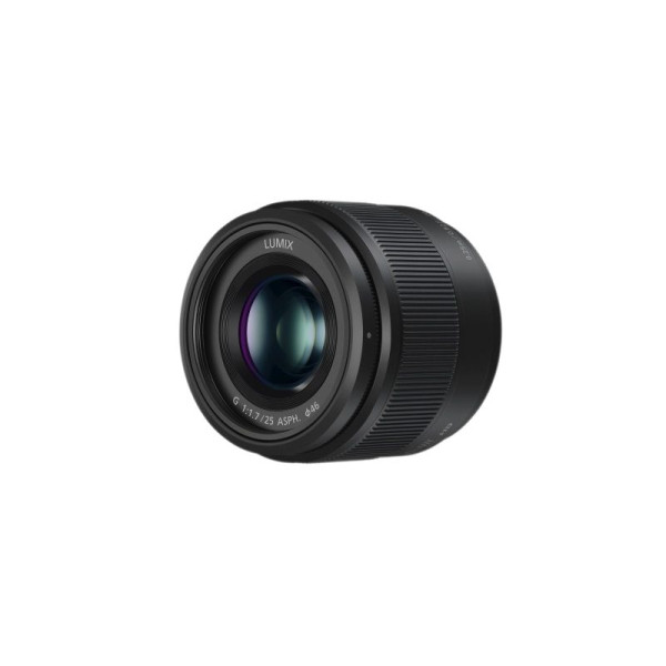 Panasonic Lumix G 25mm f/1.7 Asph, Obiectiv Fix, Montura Micro Four Thirds, Diafragma f/1.7, Focalizare Interna, Negru