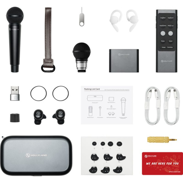 Hollyland MELO P1 Ultimate Combo, Sistem Wireless Creatie Muzicala, Mixer Audio Inteligent, Microfon Condensator, Casti TWS