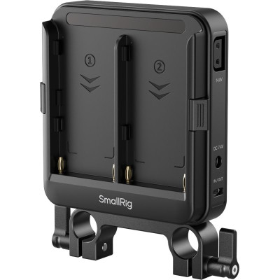 Avatar Shop|SmallRig 5537 Placa Adaptor pentru Baterii NP-F, Tije LWS 15mm, Suport UPS, Porturi D-Tap DC USB-C, Schimbare la Cald|SmallRig