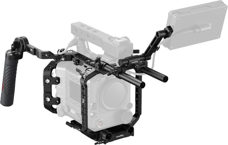 SmallRig 5341 Cadru Camera pentru Fujifilm GFX Eterna 55, Tije Duble 15mm, Maner Control, Suport Monitor