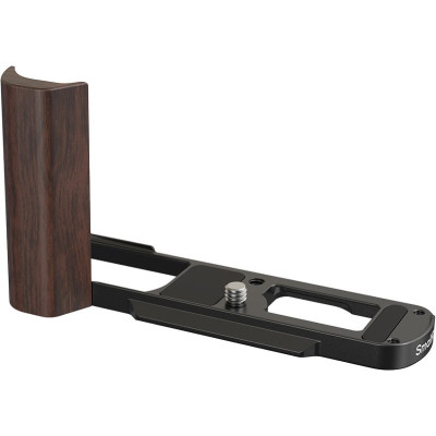 Avatar Shop|SmallRig 5942 Placa de Montare in Forma de L, Maner din Lemn, Pentru Panasonic LUMIX L10, Montare Arca-Swiss, Negru|SmallRig