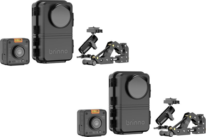 Brinno BCC5000 Kit x2, Camera Time Lapse 4K, Senzor Sony STARVIS 2, Wi-Fi si BLE, Unghi 118°, Carcasa ATH5000