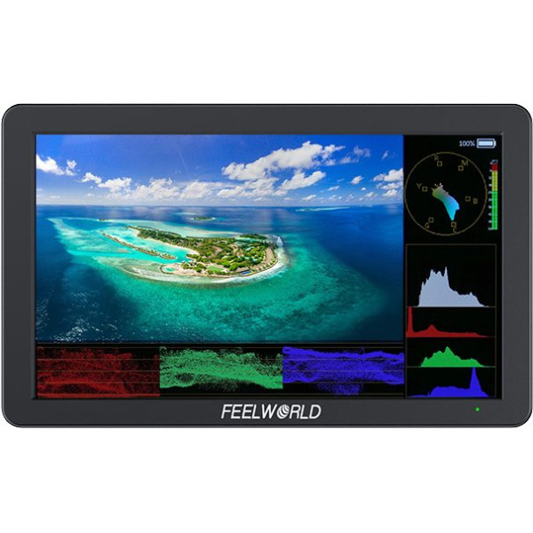 Feelworld T6 Monitor HDMI Camera 6 inch, Ecran IPS Full HD, 4K 60Hz, Carcasa Aluminiu, 3D LUT, HDR