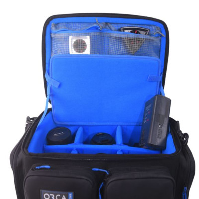 Avatar Shop|Orca OR-132 Geanta pentru Obiective si Accesorii, Marime Mica, 4 Buzunare Externe, Separatoare Interne Detasabile|ORCA