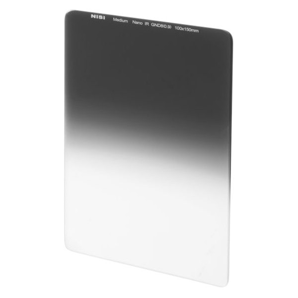 NiSi Square Nano IRGND Medium 75x100mm, Filtru GND8 0.9, Tranzitie Medie, Sticla Optica, Acoperire Nano