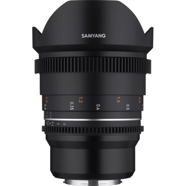Samyang 14mm T3.1 VDSLR MK2, Obiectiv Cine, Montura Fuji X, Diafragma T3.1, Full-Frame, Focalizare Manuala