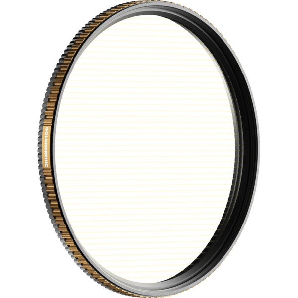 PolarPro QuartzLine GoldMorphic Filter 95mm, Filtru Efect Anamorfic Auriu, Cuart Topit 99.9%, Cadru din Alama, Montura 95mm