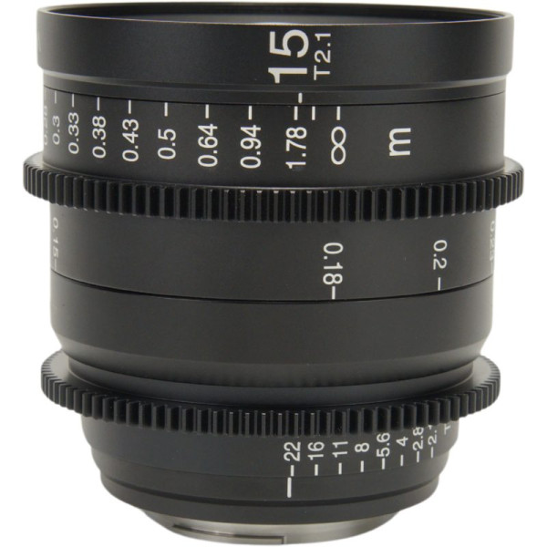 Laowa 15mm T2.1 Zero-D Cine, Obiectiv Cinematic, Montura Sony FE, Diafragma T2.1, Unghi Ultra Larg, Focalizare Manuala