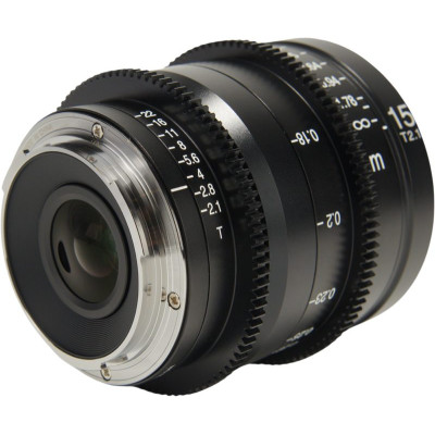 Avatar Shop|Laowa 15mm T2.1 Zero-D Cine Lens, Montura Canon RF, Diafragma T2.1, Focalizare Manuala, Tehnologie Zero-D|LAOWA