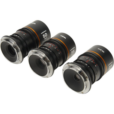 Avatar Shop|Laowa Nanomorph S35 Prime 3-Lens Bundle, 27mm 35mm 50mm, Amber, Montura Canon RF, Anamorfic 1.5x, T2.8-T2.4|LAOWA