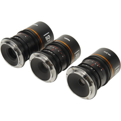 Avatar Shop|Laowa Nanomorph S35 Prime 3-Lens Bundle, 27mm, 35mm, 50mm, Montura L, Strangere Anamorfica 1.5x, Amber|LAOWA
