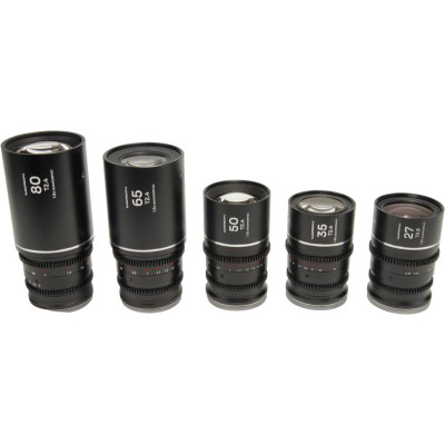Avatar Shop|Laowa Nanomorph S35 Prime 5-Lens Bundle, Montura Sony E, 27-80mm T2.4, Squeeze 1.5X, Finisaj Argintiu|LAOWA