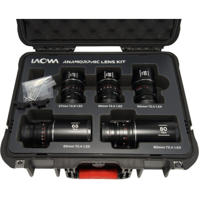 Avatar Shop|Laowa Nanomorph S35 Prime 5-Lens Bundle, Montura Sony E, 27-80mm T2.4, Squeeze 1.5X, Finisaj Argintiu|LAOWA