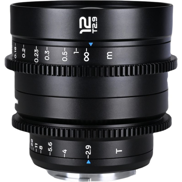 Laowa 12mm T2.9 Lite Zero-D VV Cine Lens, Montura Sony FE, Unghi 122°, Zero-D, Greutate 610g