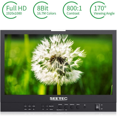 Avatar Shop|Seetec ATEM156S-CO Monitor Broadcast 15.6 inch, Panou IPS Full HD, 4x 3G-SDI, HDMI, Carcasa Aviation Aluminiu, Carry-On Case|SEETEC