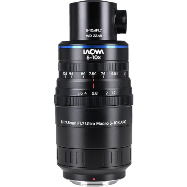 Laowa Aksen 17.5mm f/1.7 5-10X Ultra Macro APO, Versiune Iluminare Coaxiala, Montura Fuji X, Focalizare Manuala