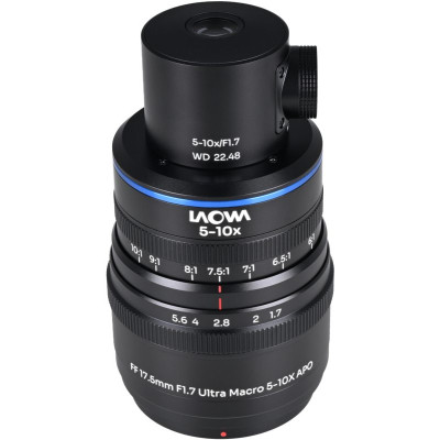 Avatar Shop|Laowa Aksen 17.5mm f/1.7 5-10X Ultra Macro APO, Versiune Iluminare Coaxiala, Montura Nikon F, Focalizare Manuala, Zoom Intern|LAOWA