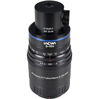 Avatar Shop|Laowa Aksen 17.5mm f/1.7 5-10X Ultra Macro APO, Versiune Iluminare Coaxiala, Montura MFT, Focalizare Manuala, Zoom Parfocal|LAOWA