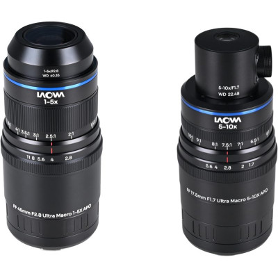 Avatar Shop|Laowa Aksen 2-Lens Bundle, Obiective Macro 45mm f/2.8 si 17.5mm f/1.7, Montura L, Marire 1-10X, APO|LAOWA