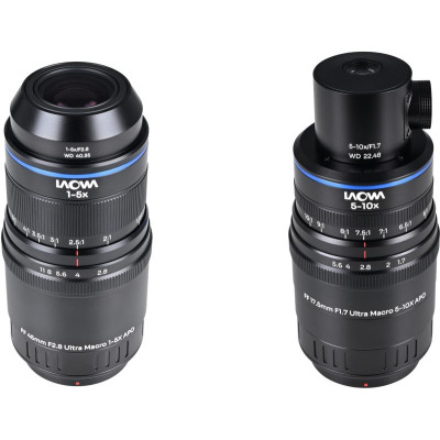 Avatar Shop|Laowa Aksen 2-lens Bundle, 45mm f/2.8 si 17.5mm f/1.7, Montura Fuji X, Macro 1-10X, Iluminare Coaxiala|LAOWA
