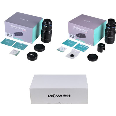Avatar Shop|Laowa Aksen 2-lens Bundle, 45mm f/2.8 si 17.5mm f/1.7, Montura Fuji X, Macro 1-10X, Iluminare Coaxiala|LAOWA