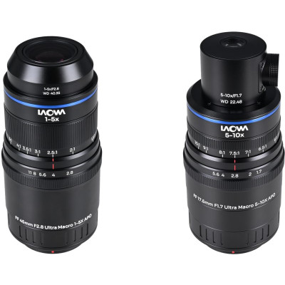 Avatar Shop|Laowa Aksen 2-Lens Bundle, 45mm f/2.8 si 17.5mm f/1.7, Montura MFT, Macro 1-10X, Iluminare Coaxiala|LAOWA