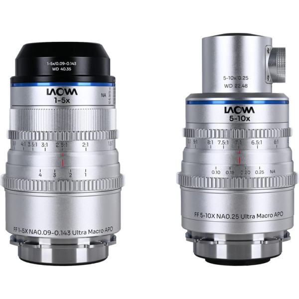 Laowa Aksen 2-Lens Cine Bundle, Arri PL, 45mm f/2.8, 17.5mm f/1.7, Coaxial Illumination