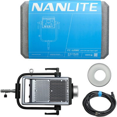 Avatar Shop|Nanlite FC-1200C Proiector LED RGBW, Putere 1350W, Motor Nebula C4, Temperatura 2400K-12000K, CRI 95, Montura Bowens|Nanlite