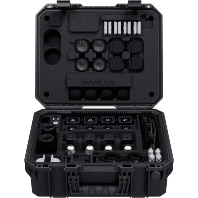 Avatar Shop|Nanlux Evoke 5C Kit 8 Lumini LED Full-Color, CCT 1000K-20000K, CRI 98, Control Wireless CRMX, Valiza GUTEK T-230|Nanlux