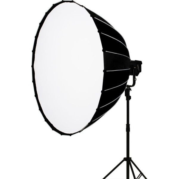 Nanlux Softbox Parabolic 150cm, Montura NLM, Interior Argintiu, Include Eggcrate
