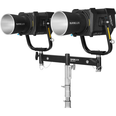 Avatar Shop|Nanlux FR-JP-2 Cadru cu Doua Lumini si Pin Junior, Pentru Evoke 1200/1200B, Aliaj Aluminiu si Otel Inoxidabil, Pivotare 360|Nanlux