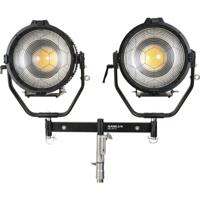 Avatar Shop|Nanlux FR-JP-2 Cadru cu Doua Lumini si Pin Junior, Pentru Evoke 1200/1200B, Aliaj Aluminiu si Otel Inoxidabil, Pivotare 360|Nanlux