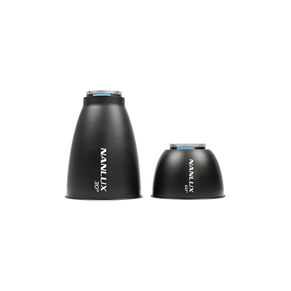Nanlux Reflector 30/60 Grade, Pentru Lumini Evoke 2400B/5000B, Kit Doua Unghiuri