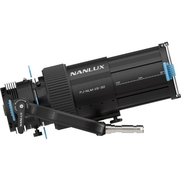 Nanlux PJ-NLM-15-30 Atasament de Proiectie, Montura NL, Zoom 15-30°, Diafragma Iris 18 Lamele, Compatibil Evoke 2400B