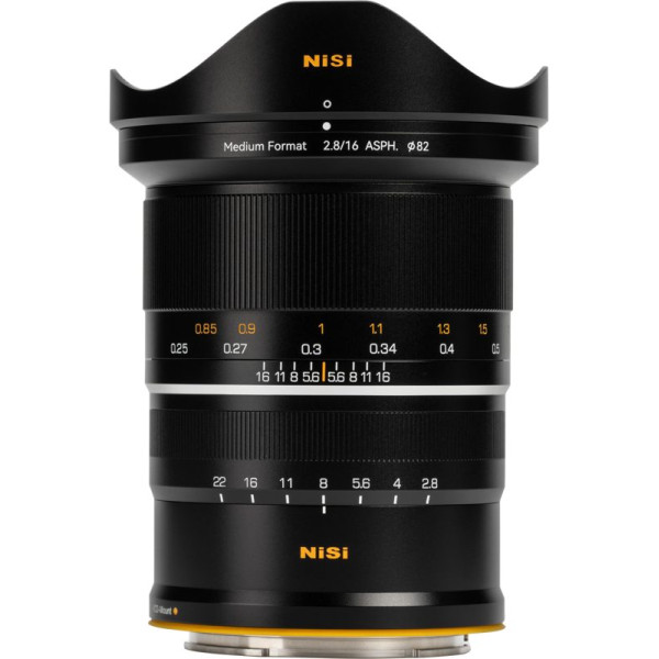 NiSi 16mm F2.8 Asph Obiectiv, Montura Hasselblad XCD, Diafragma f/2.8, Camp Vizual 118 Grade, Filet 82mm