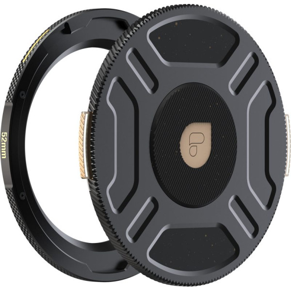 PolarPro Mini MagLock BasePlate 52mm, Montura Magnetica, Filet Compatibil 43-55mm, Capac Defender din Aluminiu, Filet din Alama