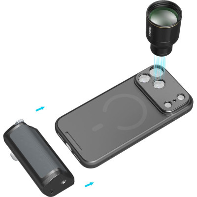 Avatar Shop|SmallRig 6738 Kit Teleobiectiv 3.5x si Maner pentru iPhone 18 Pro Max/17 Pro Max, Declansator Fizic, Baterie Externa Incorporata|SmallRig