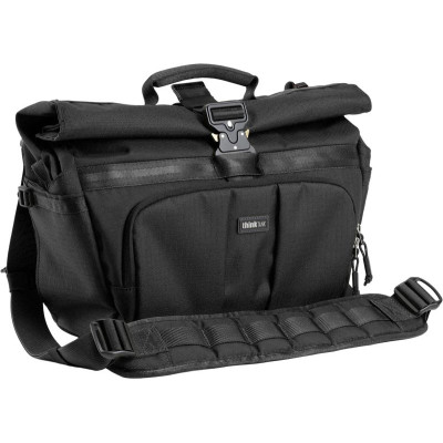 Avatar Shop|Think Tank FocusPoint Crossbody I, Geanta Foto Crossbody, Volum 13L, Asphalt Black, Inchidere Rolltop, Buzunar Ascuns AirTag|THINK TANK