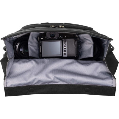 Avatar Shop|Think Tank FocusPoint Crossbody I, Geanta Foto Crossbody, Volum 13L, Asphalt Black, Inchidere Rolltop, Buzunar Ascuns AirTag|THINK TANK