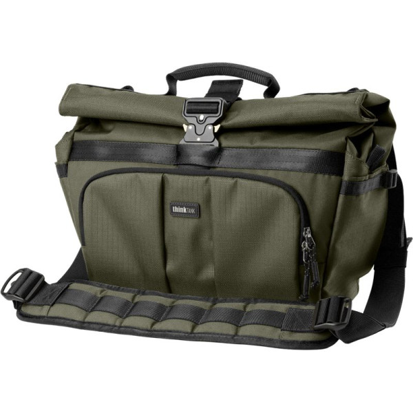 Think Tank FocusPoint Crossbody I 13L, Geanta Foto Crossbody, Inchidere Rolltop, Volum 13L, Materiale Reciclate, Fara PFAS