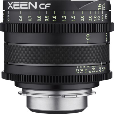 Avatar Shop|Samyang Xeen CF 16mm T2.6, Obiectiv Cinema, Montura Canon EF, Fibra de Carbon, Cerc Imagine 43.3mm, 11 Lamele Diafragma|XEEN