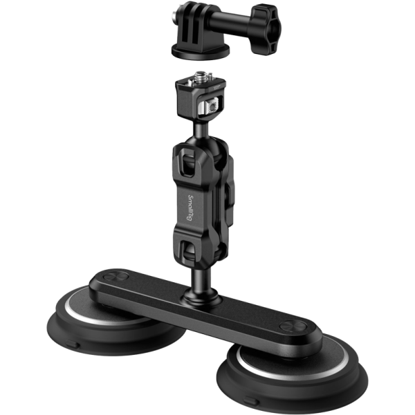 SmallRig 4467 Dual Magnetic Suction Cup Mounting Support Kit for Action Cameras, Suport cu doua ventuze pentru camera foto